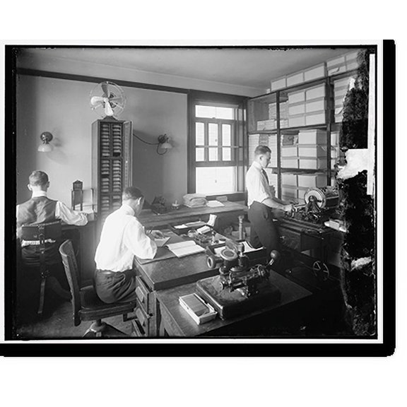 Historic Print, Chamber of Commerce mail room, 16" x 20"