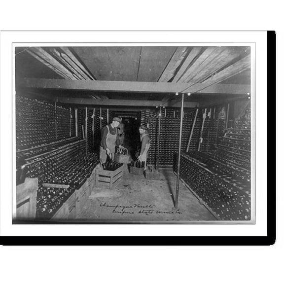 Historic Print, Champagne vaults of the Empire State Wine Co., 16" x 20"