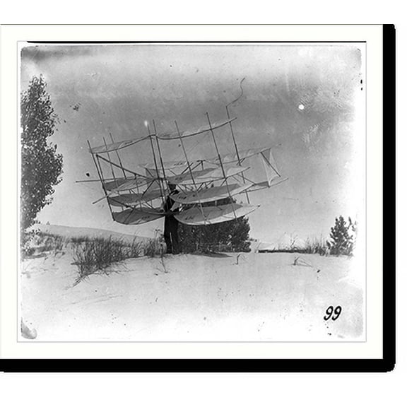 Historic Print, Chanute's Gleitflieger"", 16" x 20"