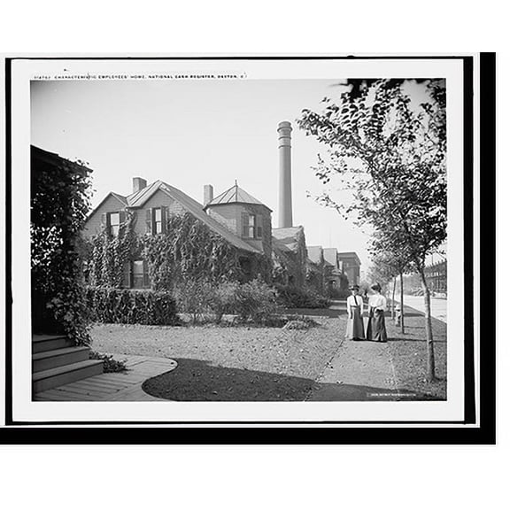 Historic Print, Characteristic employees' home, National Cash Register, Dayton, O[hio], 16" x 20"