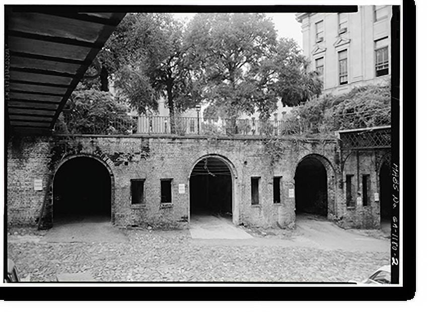 Historic Print, Charles B. Cluskey Embankment Stores, East Bay Street