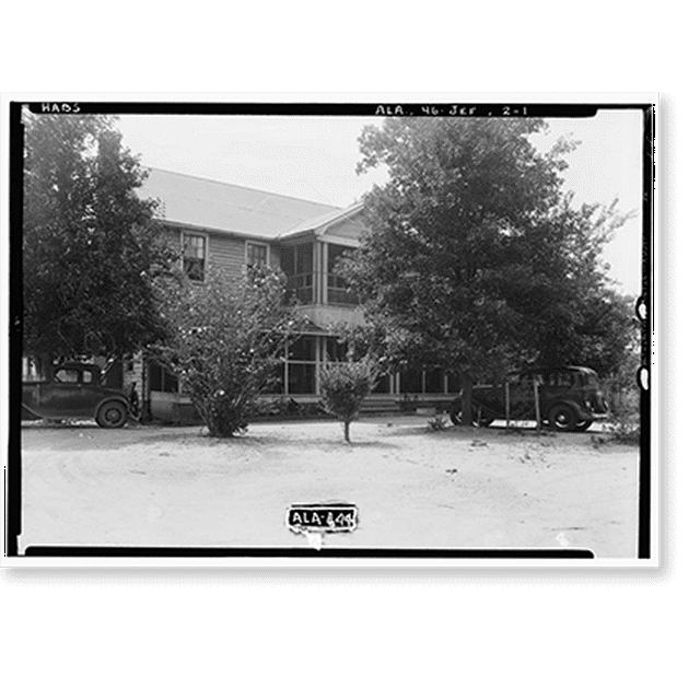 Historic Print, Charles Brasfield Grant House, State Highway 28