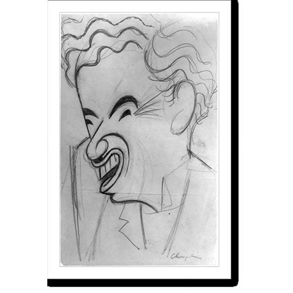 Historic Print, Charles Chaplin, 16" x 20"