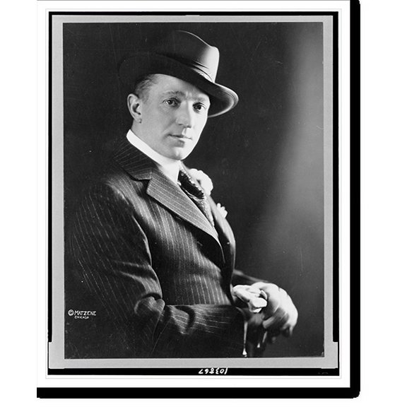 Historic Print, [Charles Dalmores, half-length portrait, facing right wearing hat], 16" x 20"