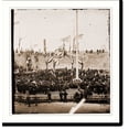 thumbnail image 1 of Historic Print, Charleston South Carolina. Interior of Fort Sumter during the ceremony of raising t, 16" x 20", 1 of 3