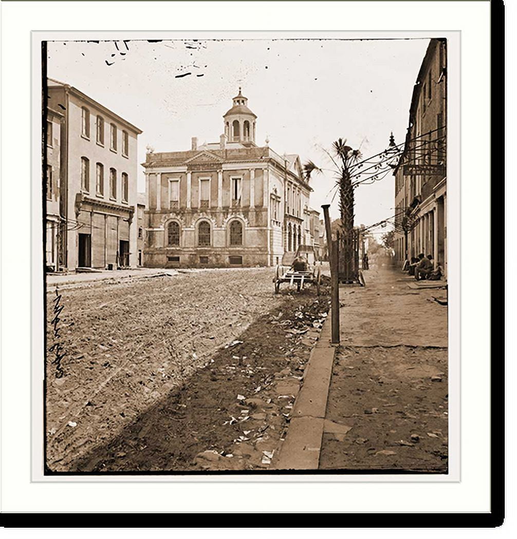 Historic Print, Charleston South Carolina. Post Office, 18" x 24