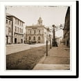 Historic Print, Charleston South Carolina. Post office East Bay Street
