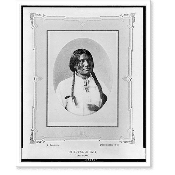 Historic Print, Che-Tan-Keah, (Big Foot).A. Gardner, Washington, D.C., 18" x 24"