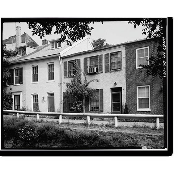 Historic Print, Chesapeake & Ohio Canal, Georgetown Section, East & West parallel to M Street Northwest, Washington, District of Columbia, DC - 6, 18" x 24"