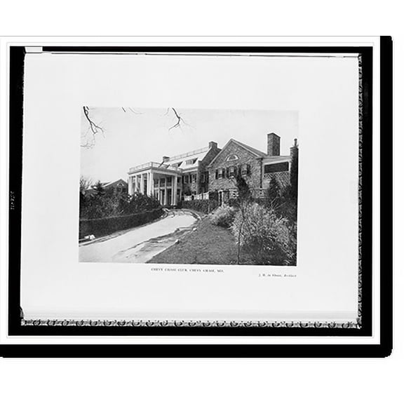 Historic Print, Chevy Chase Club, Chevy Chase, Md., 16" x 20"