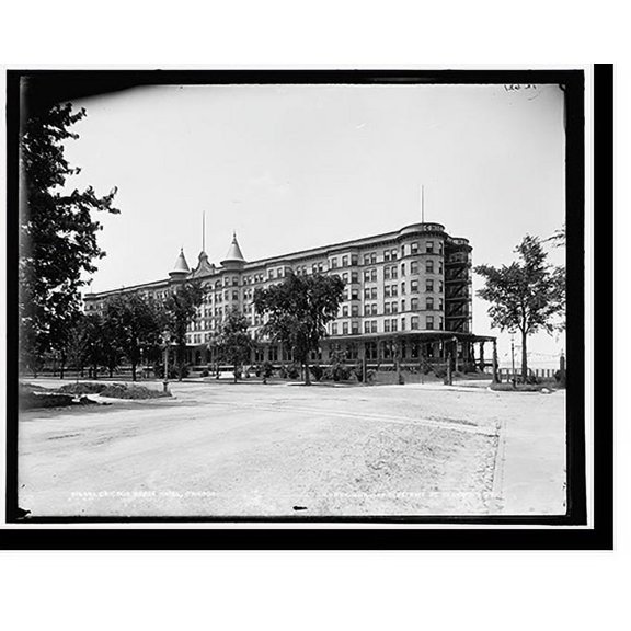 Historic Print, Chicago Beach Hotel, Chicago, 16" x 20"