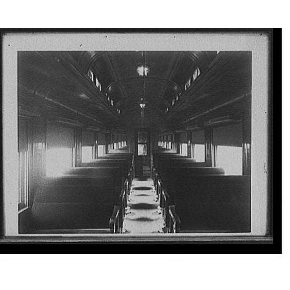 Historic Print, [Chicago and Alton Railroad day coach], 16" x 20"