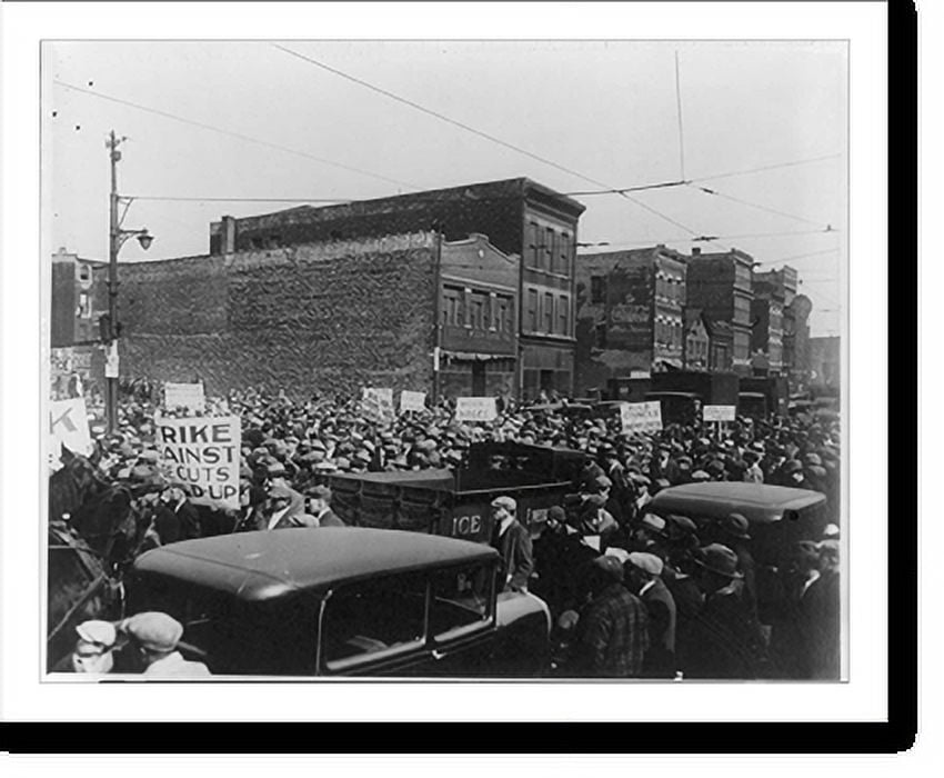 Historic Print, [Chicago communists parading as part of the ...