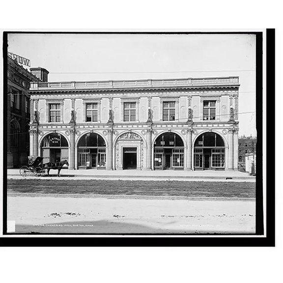 Historic Print, Chickering Hall, Boston, Mass., 18" x 24"