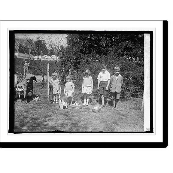 Historic Print, Children of J.J. Davis & E.B. McLean, Easter Monday, 4/13/25, 16" x 20"