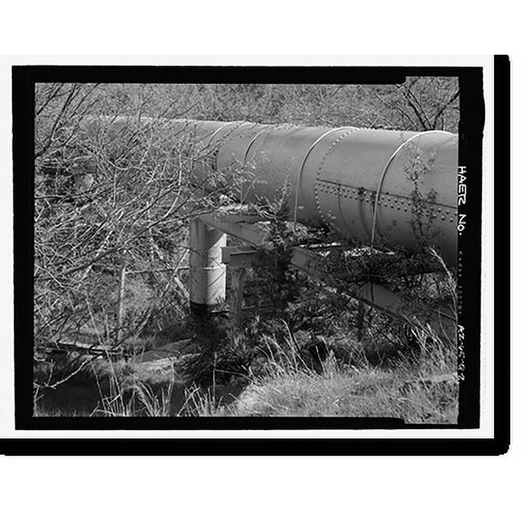 Historic Print, Childs-Irving Hydroelectric Project, Childs System, Flume Bridge No. 4, Forest Service Road 708/502, Camp Verde vicinity, Yavapai County, AZ - 2, 18" x 24"