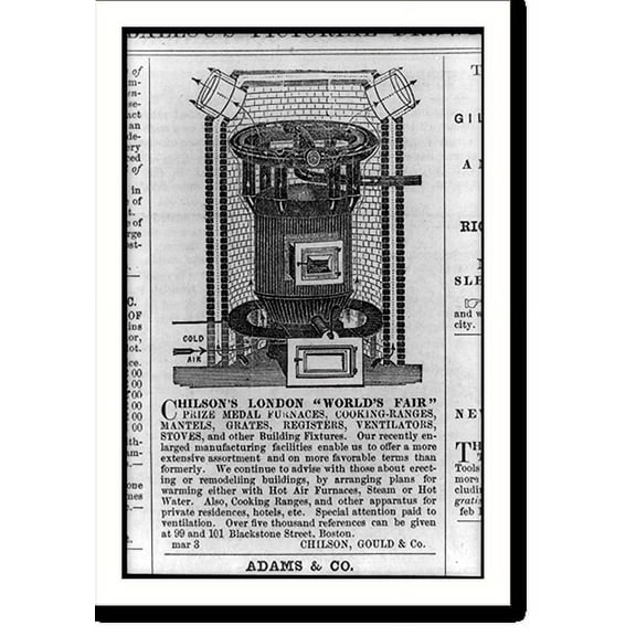 Historic Print, Chilson's London World's Fair, 18" x 24"
