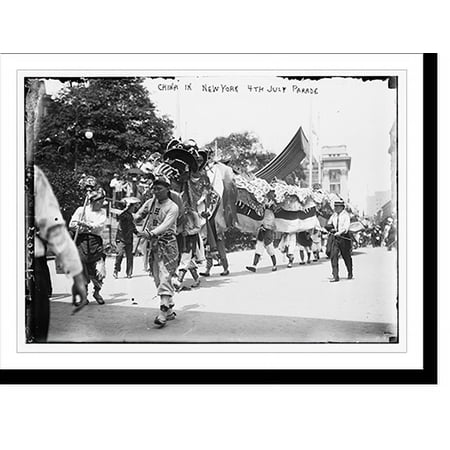 Historic Print, China in N.Y. 4th of July Parade, 16" x 20"