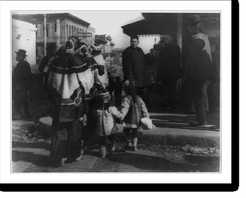Historic Print, Chinese in Chinatown, San Francisco 6, 16" x 20