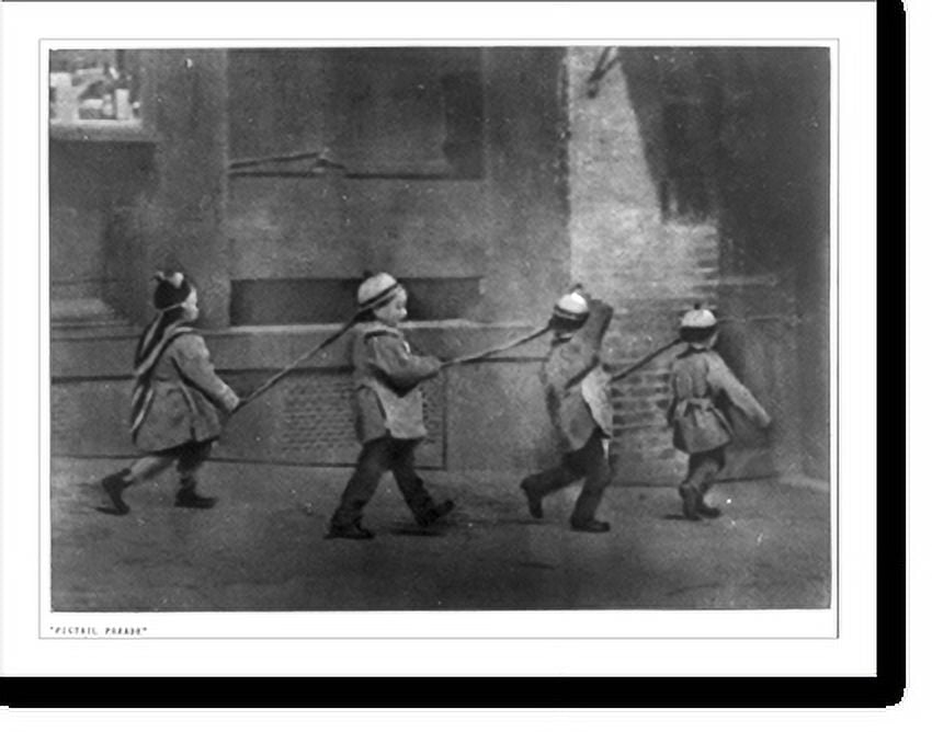 Historic Print, [Chinese in Chinatown, San Francisco] Pigtail parade