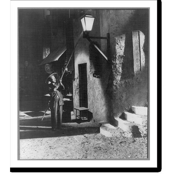 Historic Print, Chinese lamp-lighter, 16" x 20"