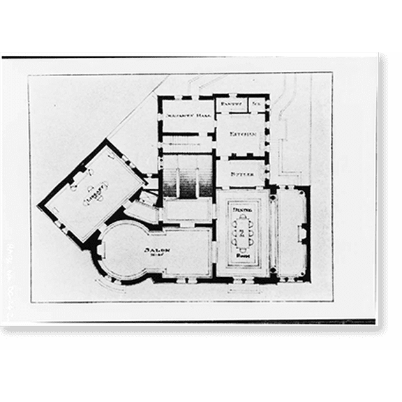 Historic Print, Christian Hauge House, 2349 Massachusetts Avenue Northwest, Washington, District of Columbia, DC - 14, 16" x 20"