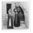 Historic Print, Christian girls of Nazareth, Palestine, 16" x 20