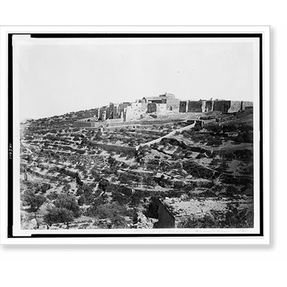 Historic Print, [Church of Nativity, Bethlehem].P. Bergheim., 18" x 24"