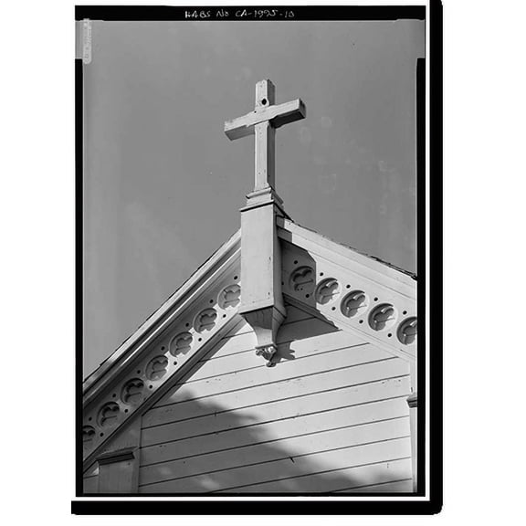 Historic Print, Church of the Nativity, 210 Oak Grove Avenue, Menlo Park, San Mateo County, CA - 10, 16" x 20"