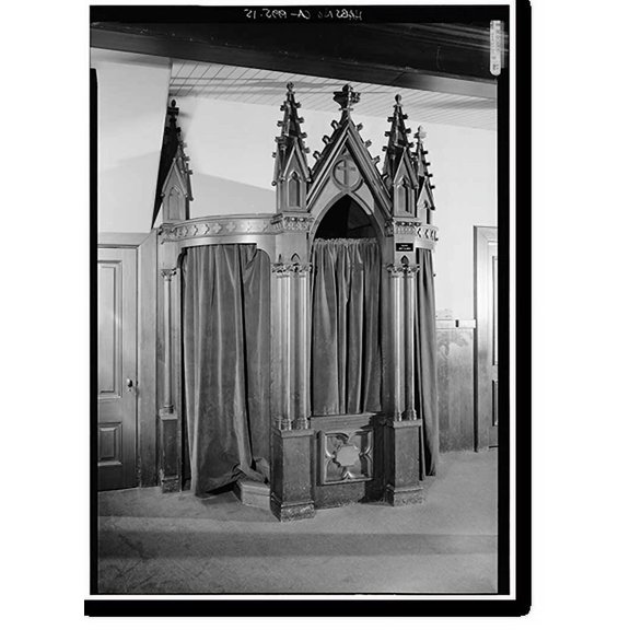 Historic Print, Church of the Nativity, 210 Oak Grove Avenue, Menlo Park, San Mateo County, CA - 15, 18" x 24"