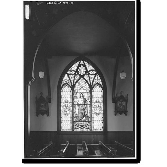 Historic Print, Church of the Nativity, 210 Oak Grove Avenue, Menlo Park, San Mateo County, CA - 19, 18" x 24"