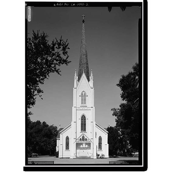 Historic Print, Church of the Nativity, 210 Oak Grove Avenue, Menlo Park, San Mateo County, CA - 2, 16" x 20"