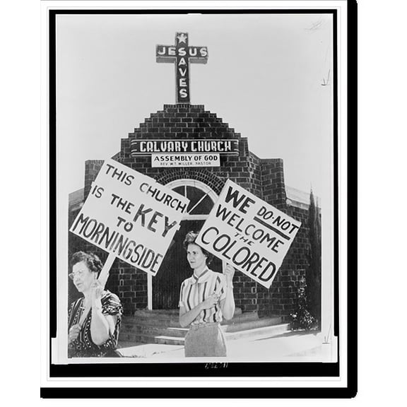 Historic Print, Church pickets, Fort Worth, Texas, 18" x 24"