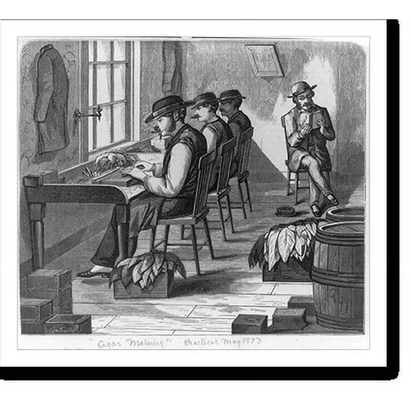 Historic Print, Cigar making, 16" x 20"