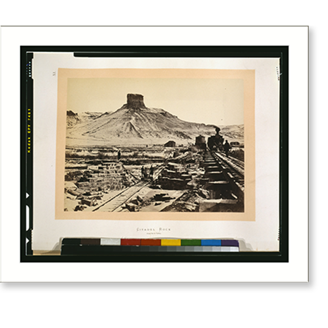 Historic Print, Citadel rock, Green River Valley, 16" x 20"