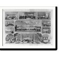 thumbnail image 1 of Historic Print, Citizens Volunteer Hospital, corner of Broad St. & Washington Avenue, Philadelphia.des. & lith. by J. Queen., 18" x 24", 1 of 3