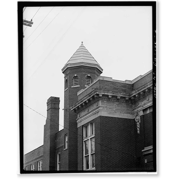 Historic Print, City Fire Department Headquarters, 19 First Street