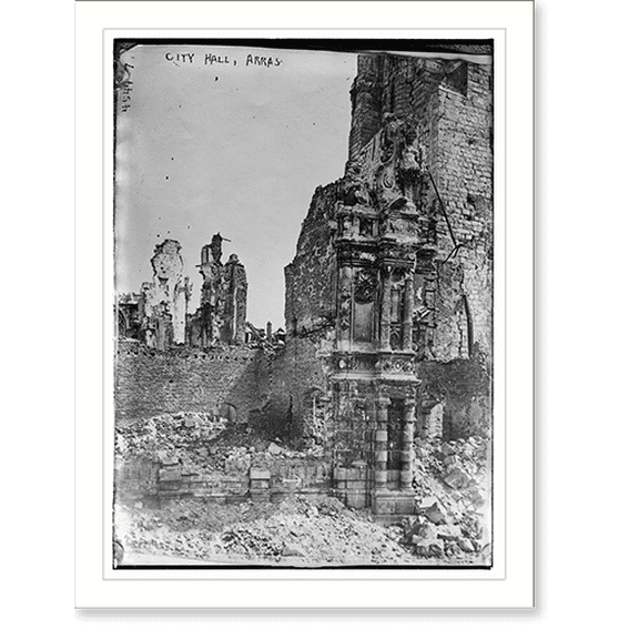 Historic Print, City Hall, Arras, 16" x 20"
