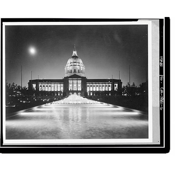 Historic Print, City Hall, Civic Center, San Francisco, San Francisco County, CA - 6, 16" x 20"