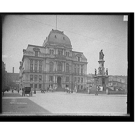 Historic Print, City Hall, Providence, R.I., 16" x 20"