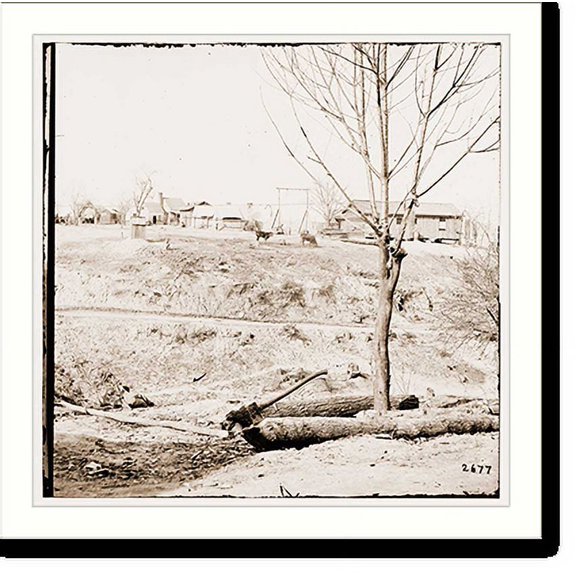Historic Print, City Point Virginia. View from Secret Service headquarters, 18" x 24"