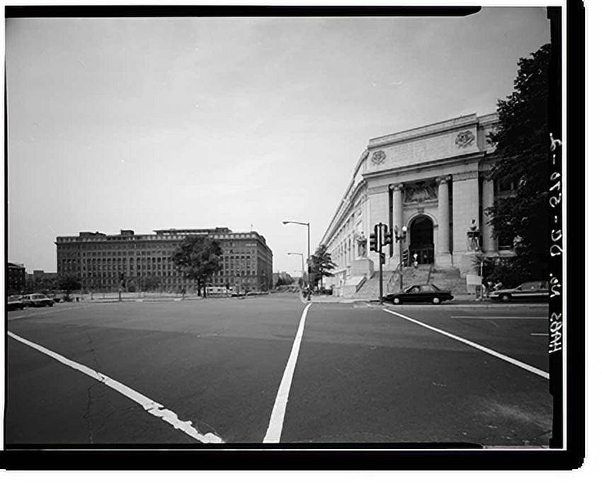 Historic Print, City Post Office, 2 Massachusetts Avenue, Northwest