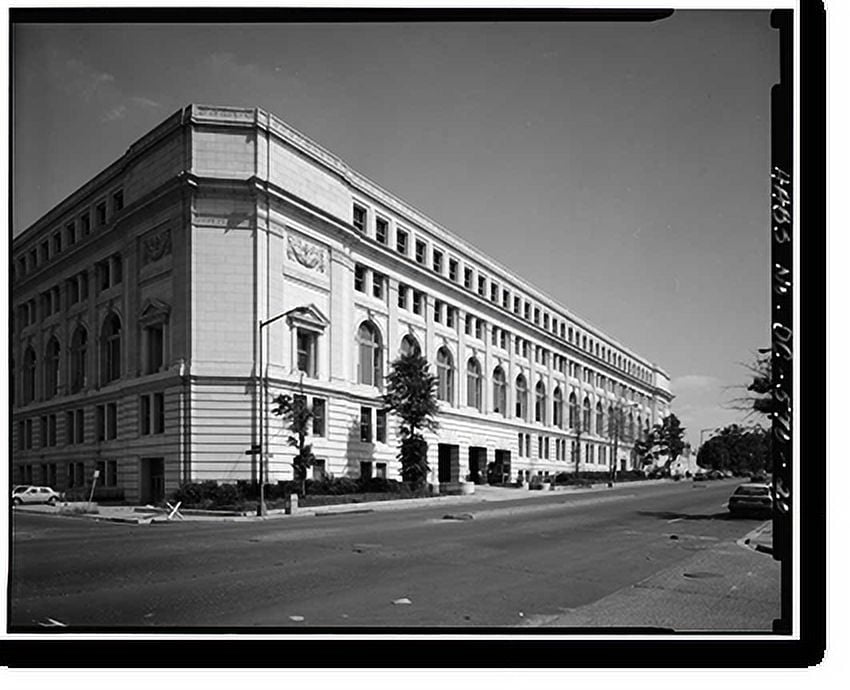 Historic Print, City Post Office, 2 Massachusetts Avenue, Northwest