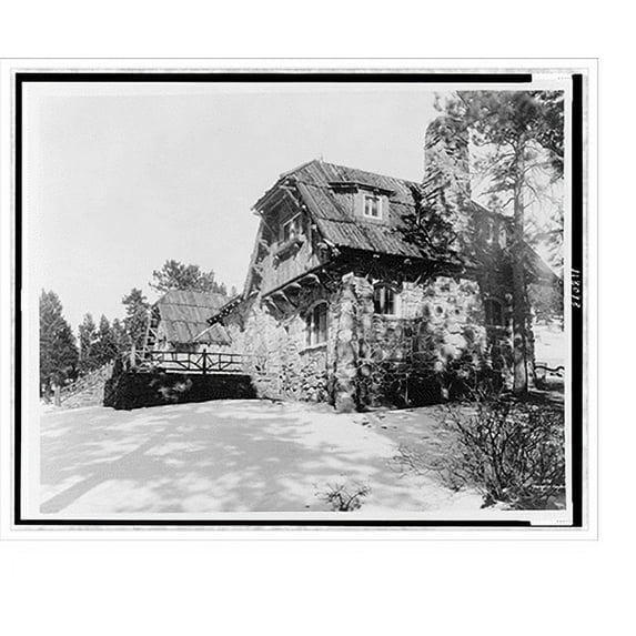 Historic Print, City and County of Denver Wayside House, Rocky Mts..Langer-Cooper., 18" x 24"