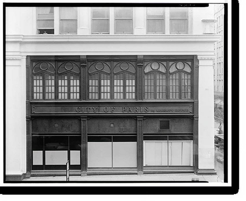 Historic Print, City of Paris Dry Goods Company, Geary & Stockton