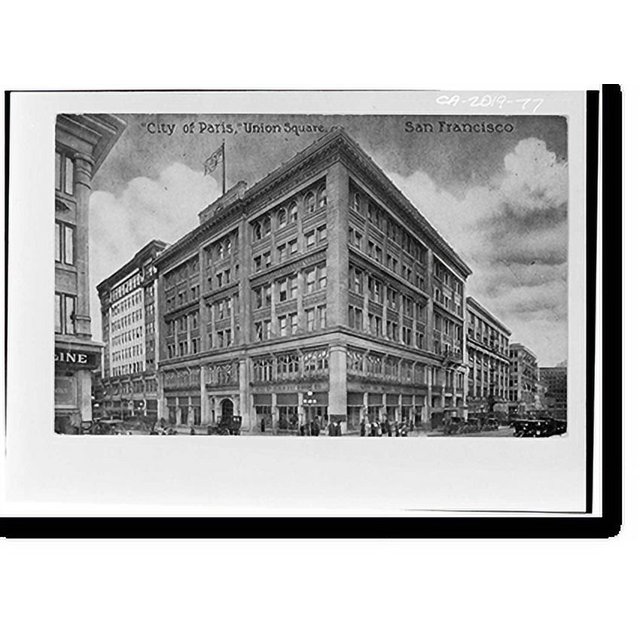 Historic Print, City of Paris Dry Goods Company, Geary & Stockton