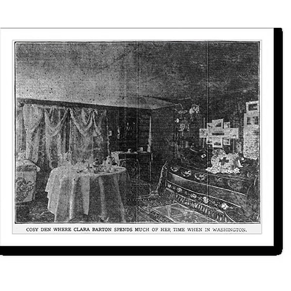 Historic Print, Clara Barton house, Glen Echo, Md., 16" x 20"