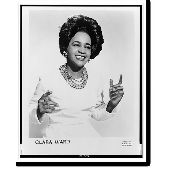 Historic Print, Clara Ward.photograph by Michael Denning., 16" x 20"