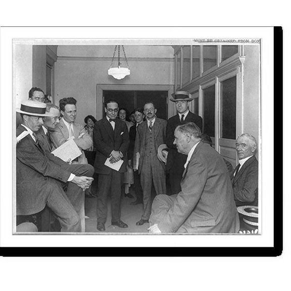 Historic Print, [Clarence Darrow being interviewed by N.Y. press prior to Scopes Monkey-law" trial]", 18" x 24"