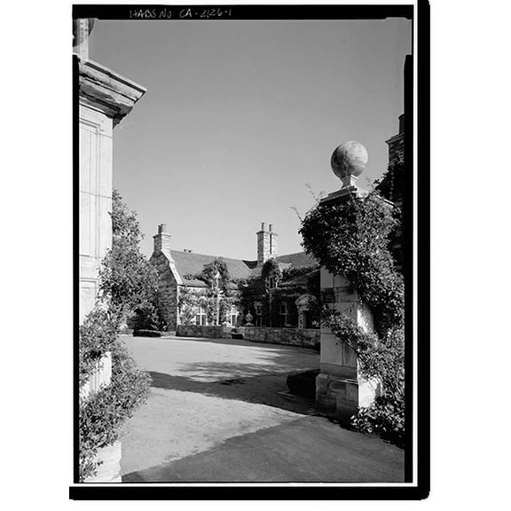 Historic Print, Clark House, Hillsborough, San Mateo County, CA, 18" x 24"